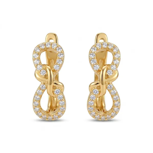 Gold_&_White_Demi_Fine_Stud_Earrings_For_Women