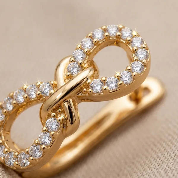Gold_&_White_Demi_Fine_Stud_Earrings_For_Women