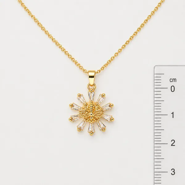 Gold_&_White_Demi_Fine_Pendant_Necklace_For_Women