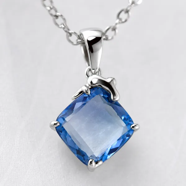 Blue_&_Silver_Demi_Fine_Pendant_Necklace_For_Women