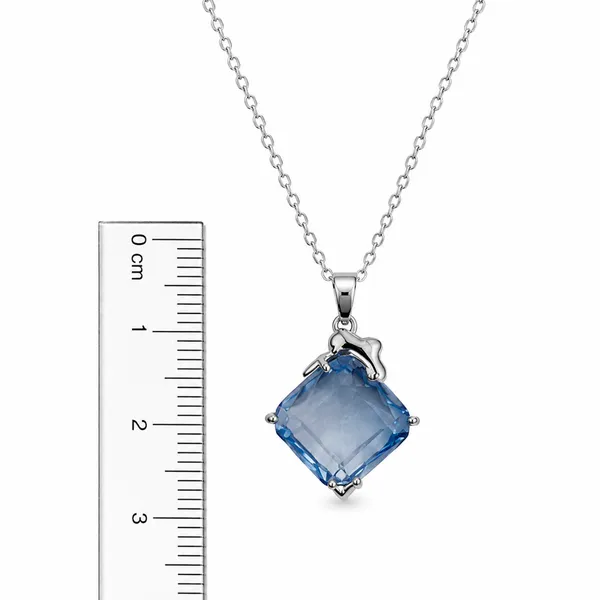 Blue_&_Silver_Demi_Fine_Pendant_Necklace_For_Women