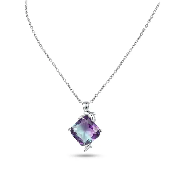 Blue_&_Silver_Demi_Fine_Pendant_Necklace_For_Women
