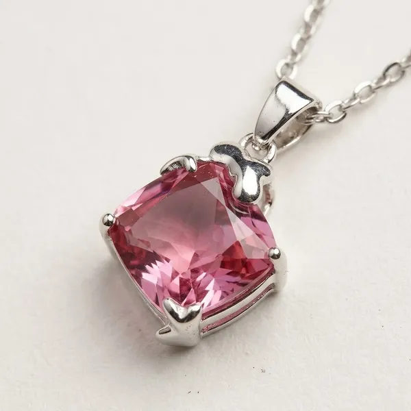 Rose_Pink_&_Silver_Demi_Fine_Pendant_Necklace_For_Women