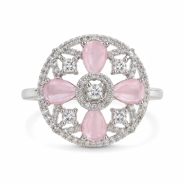 Rose_Pink_&_Silver_Demi_Fine_Ring_For_Women