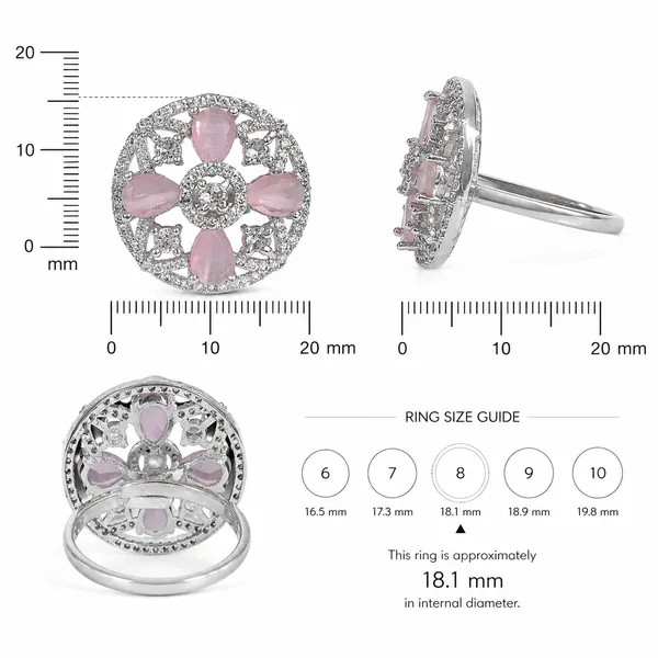 Rose_Pink_&_Silver_Demi_Fine_Ring_For_Women