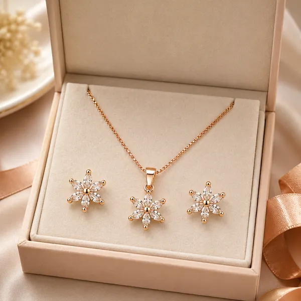 Gold_&_White_Demi_Fine_Jewelry_Set_For_Women