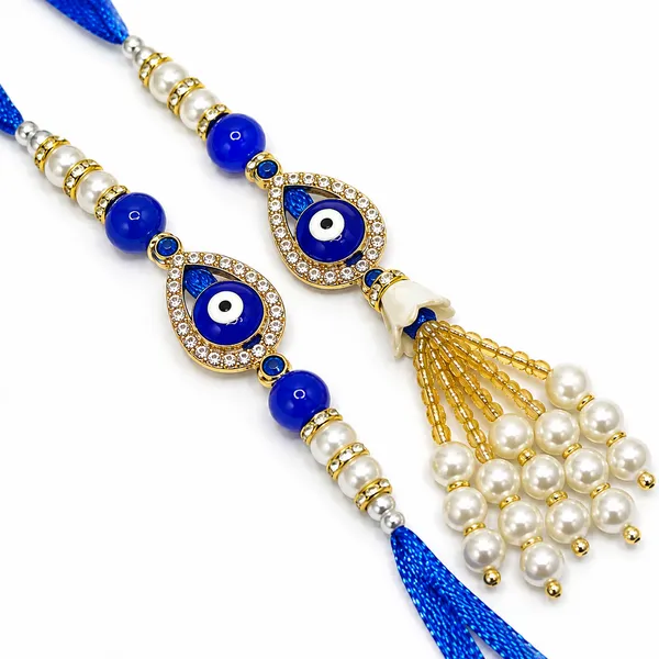 Royal_Blue_Evil_Eye_Pearl_Couple_Rakhi_Set