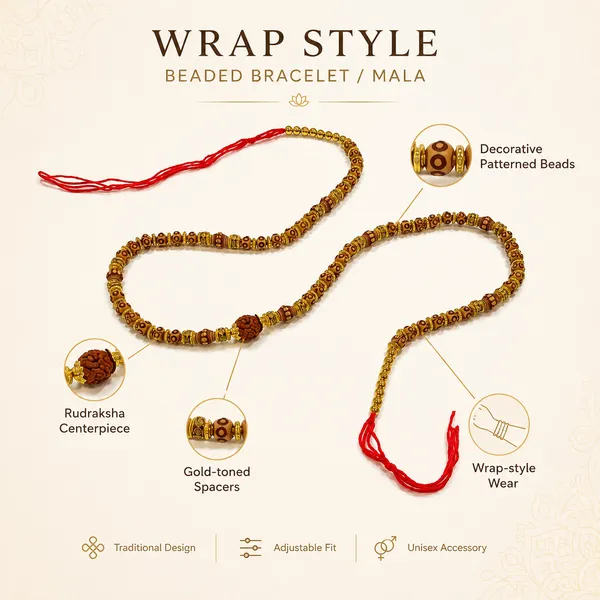 Rudraksha_Beaded_Red_Thread_Rakhi_for_Brother