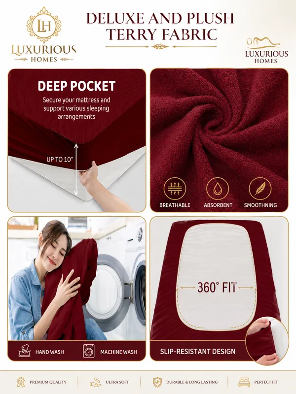 Mattress_Protector_100_Terry_Cotton_Bed_Protector_Waterproof_For_Baby_Elastic_Fitted_Waterproof_Mattress_Protector_Double_Bed_Breathable_Bed_Cover_Mattress_Cover_Double_Bed_6_Coffee_200_Gsm