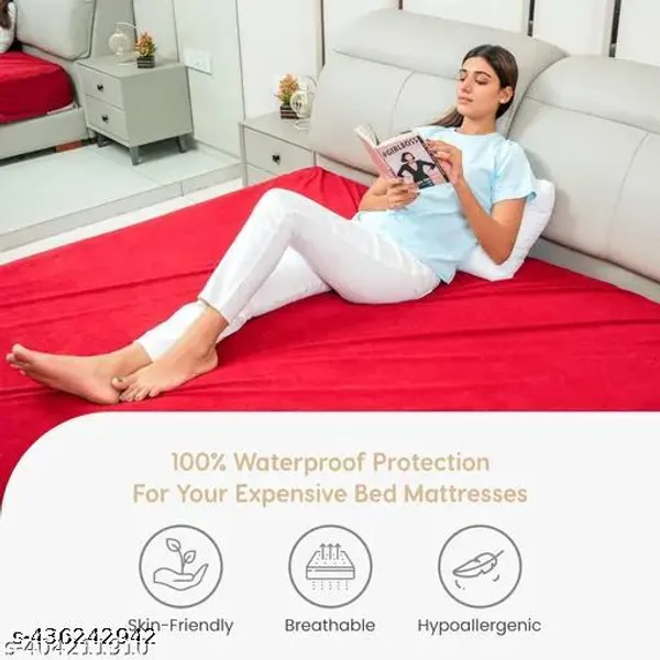 Mattress_Protector_100_Terry_Cotton_Bed_Protector_Waterproof_For_Baby_Elastic_Fitted_Waterproof_Mattress_Protector_Double_Bed_Breathable_Bed_Cover_Mattress_Cover_Double_Bed