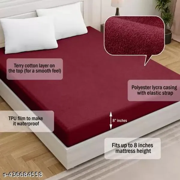 Mattress_Protector_100_Terry_Cotton_Bed_Protector_Waterproof_For_Baby_Elastic_Fitted_Waterproof_Mattress_Protector_Double_Bed_Breathable_Bed_Cover_Mattress_Cover_Double_Bed_6_Coffee_200_Gsm