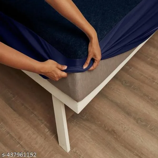 Bedsheet_Waterproor_Mattress_Topper_Bed_Cover_100_Terry_Cotton_Bed_Protector_Waterproof_For_Baby_Elastic_Fitted_Waterproof_Mattress_Protector_Double_Bed_Breathable_Bed_Cover_Mattress_Cover_Double_Bed_Cover_Gray_200_Gsm