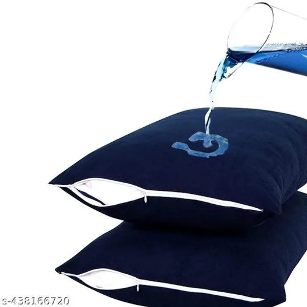 Mattress_Protector_Waterproof_Terry_Cotton_210Tc_Pillow_Protector_Standard_18_X_28_Blue_2_Piece