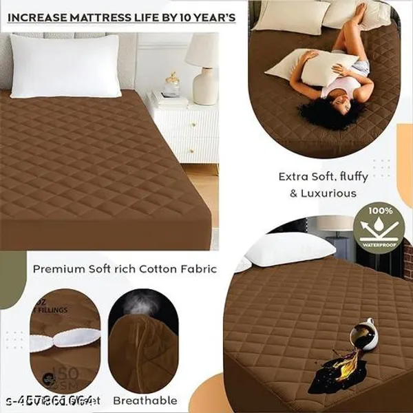 Luxurious_Homes_Quilted_150Gsm_Waterproof_Fitted_Bed_Ultra_Soft_Hypoallergenic_Mattress_Protector_With_Elastic_Strap
