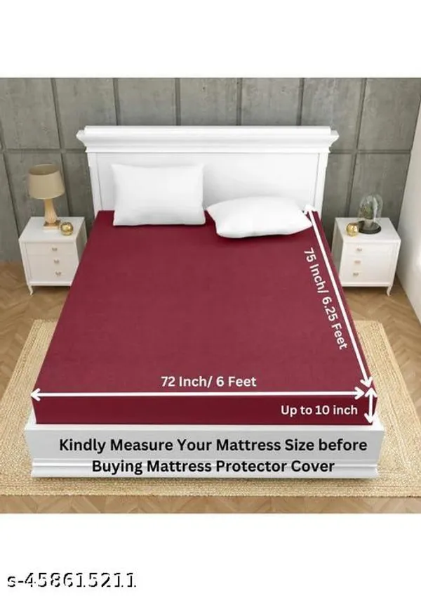 Luxurious_Homes_Mattress_Protector_100_Terry_Cotton_Bed_Protector_Waterproof_For_Baby_Elastic_Fitted_Waterproof_Mattress_Protector_Double_Bed_Breathable_Bed_Cover_Mattress_Cover_Double_Bed
