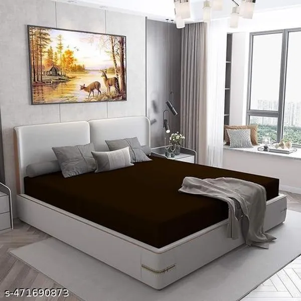 Waterproof_Premium_Cotton_Feel_Mattress_Protector_Double_Bed_Ultra_Soft_Breathable_Hypoallergenic_Fitted_Bed_Protector_Terry_Cover_6_Fits_Upto_10Brown