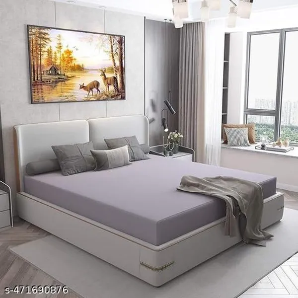 Waterproof_Premium_Cotton_Feel_Mattress_Protector_Double_Bed_Ultra_Soft_Breathable_Hypoallergenic_Fitted_Bed_Protector_Terry_Cover_6_Fits_Upto_10Grey