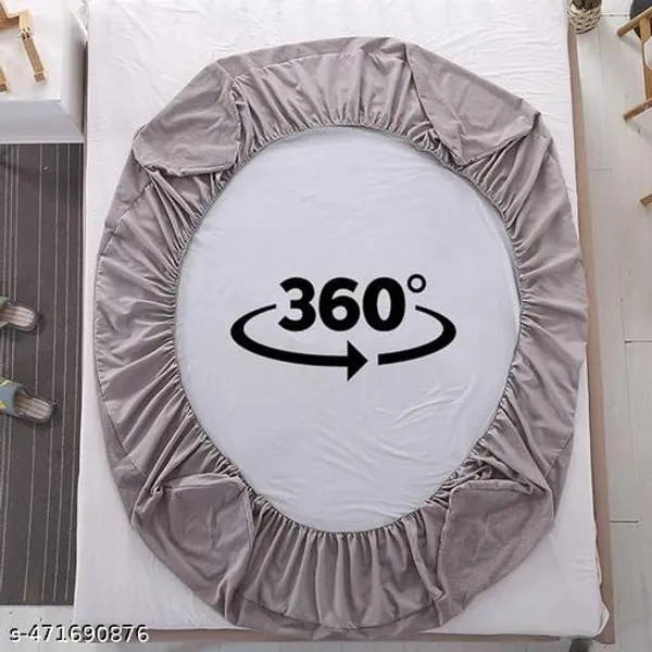Waterproof_Premium_Cotton_Feel_Mattress_Protector_Double_Bed_Ultra_Soft_Breathable_Hypoallergenic_Fitted_Bed_Protector_Terry_Cover_6_Fits_Upto_10Grey