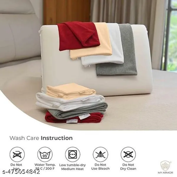 Waterproof_Dustproof_Terry_Cloth_Ultra_Soft_Hypoallergenic_Pillow_Protector_With_Concealed_Zipper_Set_Of_2_28X18_Navy_Blue_Comes_Without_Pillow