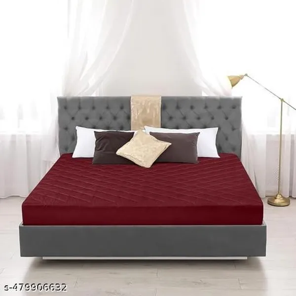 Quilted_Mattress_Protector_100_Terry_Cotton_With_Bed_Protector_Or_Waterproof_Bedsheet_For_Baby_Adults_Elastic_Fitted_Waterproof_Mattress_Cover_For_Double_Bed_Breathable_Bed_Cover_And_Gadda_Cover_For_Double_Bed