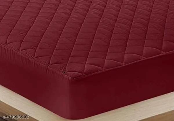 Quilted_Mattress_Protector_100_Terry_Cotton_With_Bed_Protector_Or_Waterproof_Bedsheet_For_Baby_Adults_Elastic_Fitted_Waterproof_Mattress_Cover_For_Double_Bed_Breathable_Bed_Cover_And_Gadda_Cover_For_Double_Bed