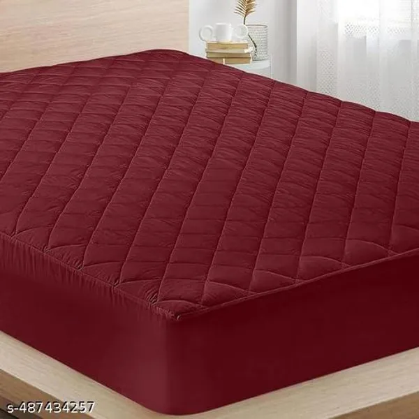 Quilted_Mattress_Protector_100_Terry_Cotton_With_Bed_Protector_Or_Waterproof_Bedsheet_For_Baby_Adults_Elastic_Fitted_Waterproof_Mattress_Cover_For_Double_Bed_Breathable_Bed_Cover_And_Gadda_Cover_For_Double_Bed