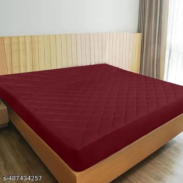 Quilted_Mattress_Protector_100_Terry_Cotton_With_Bed_Protector_Or_Waterproof_Bedsheet_For_Baby_Adults_Elastic_Fitted_Waterproof_Mattress_Cover_For_Double_Bed_Breathable_Bed_Cover_And_Gadda_Cover_For_Double_Bed