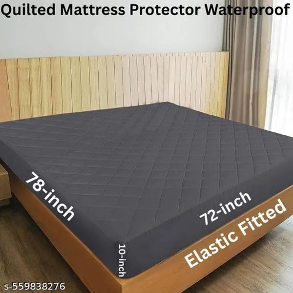 100_Cotton_Quilted_Mattress_Protector_Water_Resistant_Breathable_Soft_And_Cool_Quilted_Bed_Cover_100_Cotton_Pad_With_Elastic_Straps
