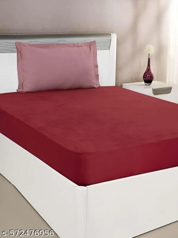 Luxurious_Homes_Waterproof_Elastic_Fitted_Terry_Mattress_Cover