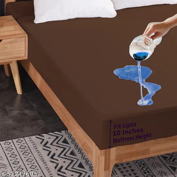 Luxurious_Homes_Waterproof_Elastic_Fitted_Terry_Mattress_Cover