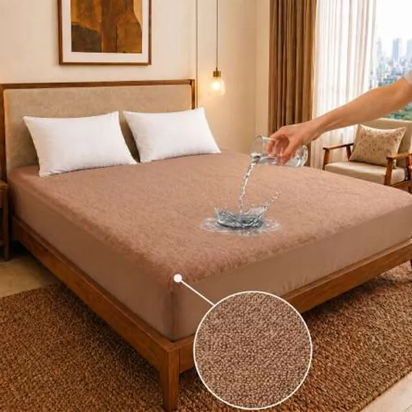 Mattress_Protector_5_100_Terry_Cotton_Bed_Protector_Or_Waterproof_Bedsheet_For_Baby_Adults_Elastic_Fitted_Waterproof_Mattress_Cover_For_Ya_Double_Breathable_Bed_Cover_And_Gadda_Cover_For_Ya_Double_Grey_Color_220_Gsm