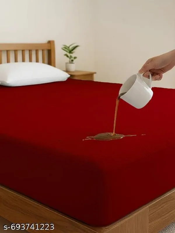 Mattress_Protector_100_Terry_Cotton_Bed_Protector_Waterproof_For_Baby_Elastic_Fitted_Waterproof_Mattress_Protector_In_Many_Breathable_Bed_Cover_Mattress_Cover_And_Gadda_Cover_For_Super_Double_And_Single_And_Many_Colors_With_220_Gsm