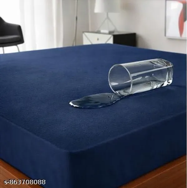 100_Waterproof_Premium_Cotton_Feel_Mattress_Protector_Ultra_Soft_Breathable_Fitted_Bed_Protector_Terry_Cover_Double_Bed_6_Fits_10Grey