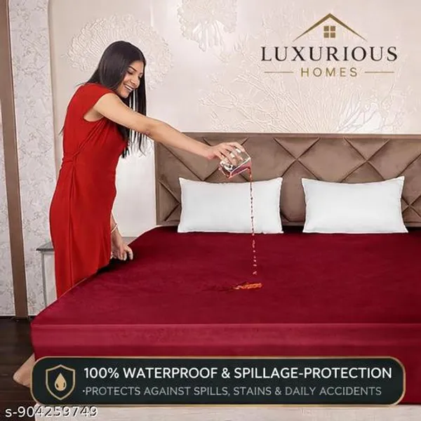 Waterproof_Bedsheet_Waterproof_Bed_Cover_Mattress_Protector_100_Terry_Cotton_Bed_Protector_Waterproof_For_Baby_Elastic_Fitted_Waterproof_Mattress_Protector_Breathable_Bed_Cover_Mattress_Cover_Grey_5_Grey_220_Gsm