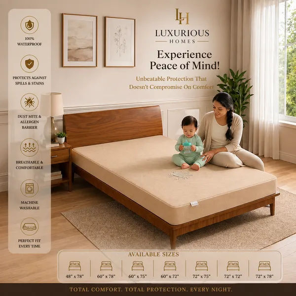 Luxurious_Homes_Waterproof_Elastic_Fitted_Terry_Mattress_Protector
