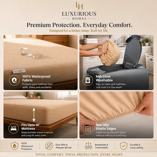 Luxurious_Homes_Waterproof_Elastic_Fitted_Terry_Mattress_Protector