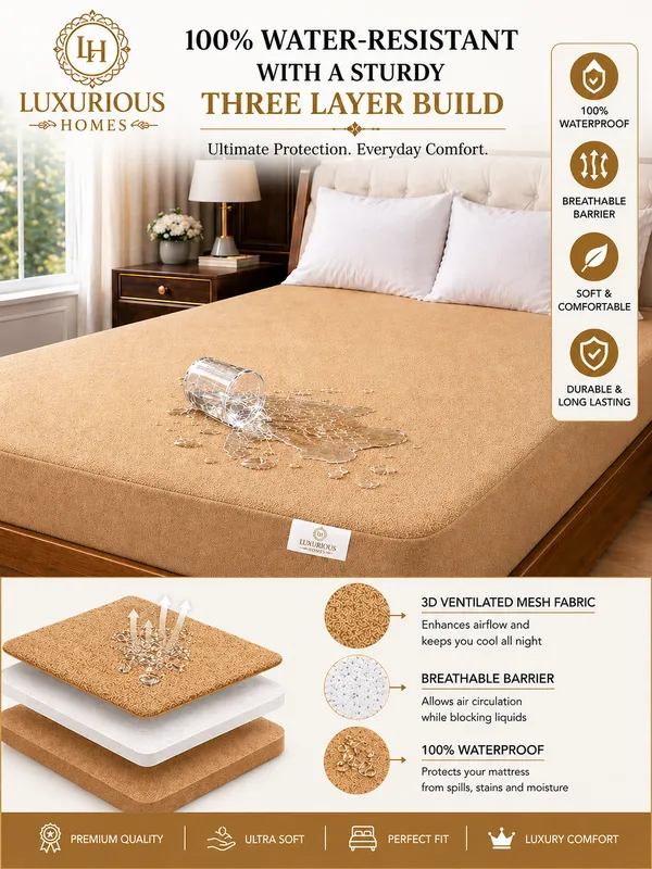 Luxurious_Homes_Waterproof_Elastic_Fitted_Terry_Mattress_Protector
