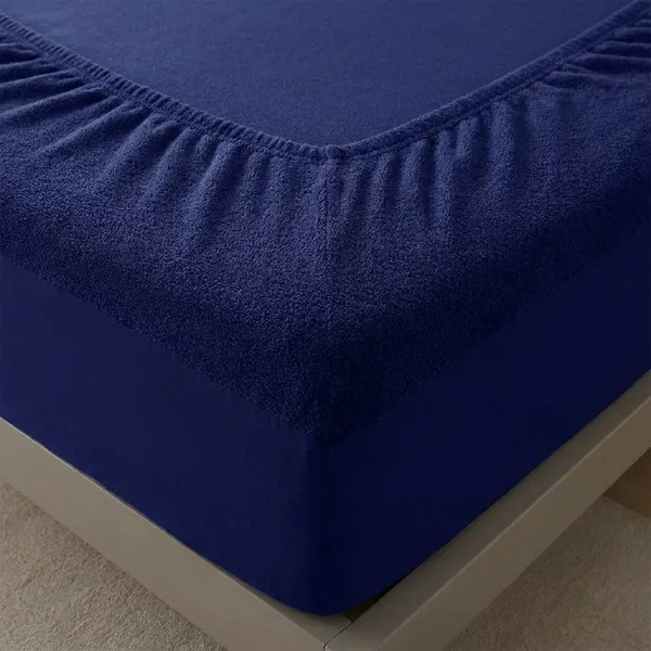 Mattress_Protector_Bedsheet_Waterproor_Mattress_Topper_Bed_Cover_100_Terry_Cotton_Bed_Protector_Waterproof_For_Baby_Elastic_Fitted_Waterproof_Mattress_Protector_Double_Bed_Breathable_Bed_Cover_Mattress_Cover_Blue_200_Gsm