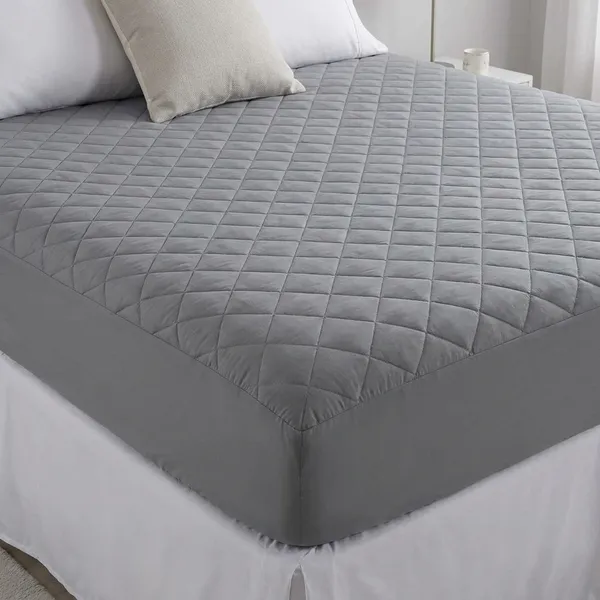 Quilted_150Gsm_Waterproof_Fitted_Bed_Ultra_Soft_Hypoallergenic_Mattress_Protector_With_Elastic_Fitted
