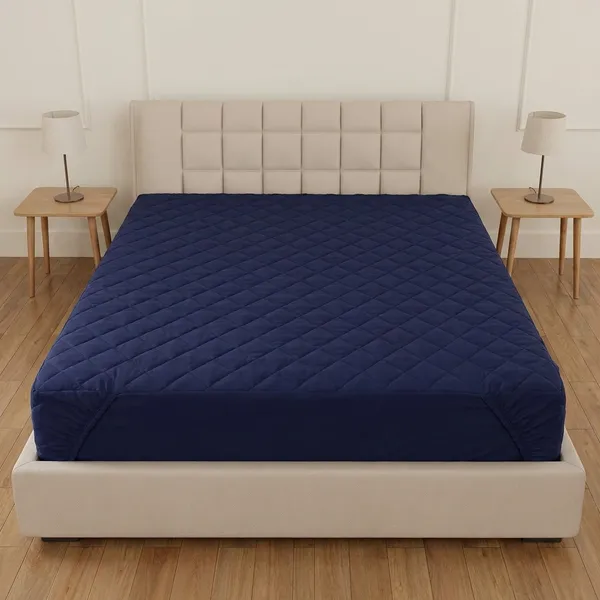 100_Cotton_Quilted_Mattress_Protector_Water_Resistant_Breathable_Soft_And_Cool_Quilted_Bed_Cover_100_Cotton_Pad_With_Elastic_Straps