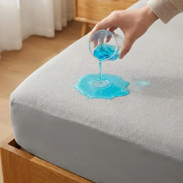 Mattress_Protector_Cotton_Feel_Terry_Ultra_Soft_100_Waterproof_Dustproof_Fitted_Elastic_Bed_Cover_Breathable_Best_Hair_Skin_Double_10_With_2_Pillow_Protector