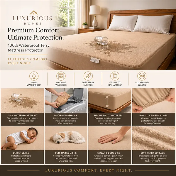 Mattress_Protector_100_Terry_Cotton_Bed_Protector_Waterproof_For_Baby_Elastic_Fitted_Waterproof_Mattress_Protector_In_Many_Breathable_Bed_Cover_Mattress_Cover_And_Gadda_Cover_For_Super_Double_And_Single_And_Many_Colors_With_200_Gsm