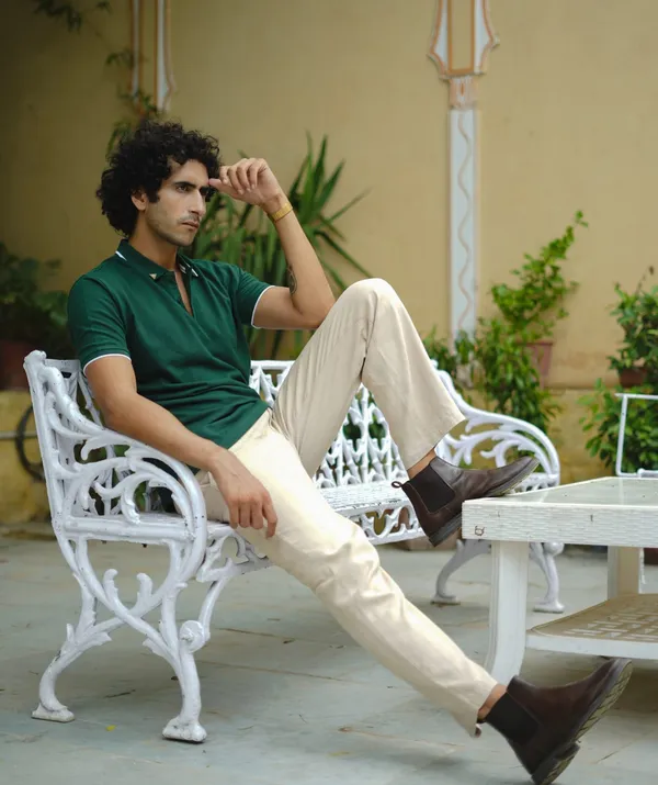 Men's_Bottle_Green_Pima_Jacquard_Polo_T-Shirt
