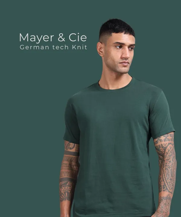 Men's_Bottle_Green_Pima_Round_Neck_T-Shirt