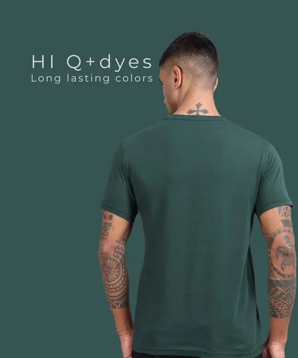Men's_Bottle_Green_Pima_Round_Neck_T-Shirt