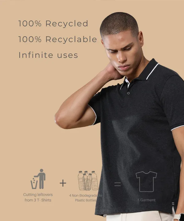 Men's_Charcoal_Melange_Sustainable_Jacquard_Polo_T-Shirt