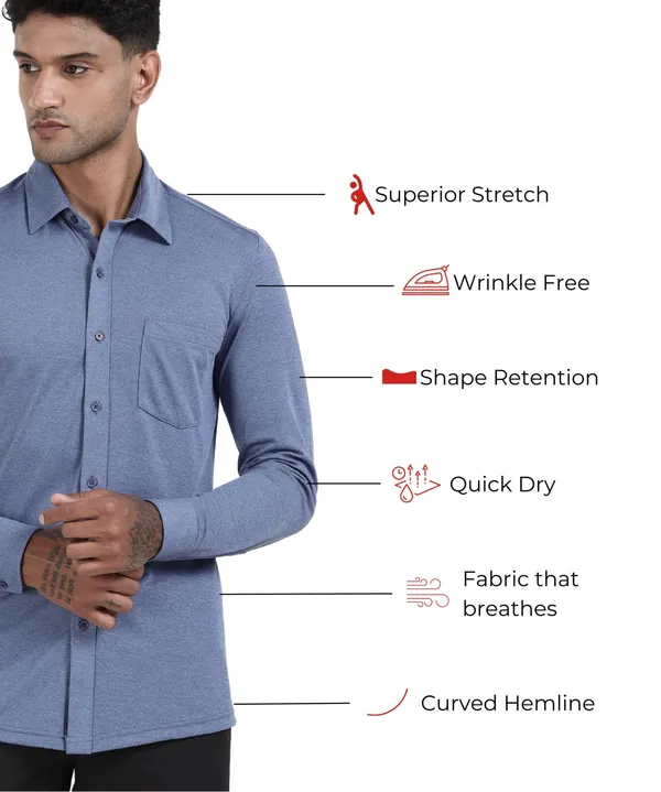 Men's_Denim_Blue_6X_Smart_Workday_Shirt_-_4-Way_Stretch