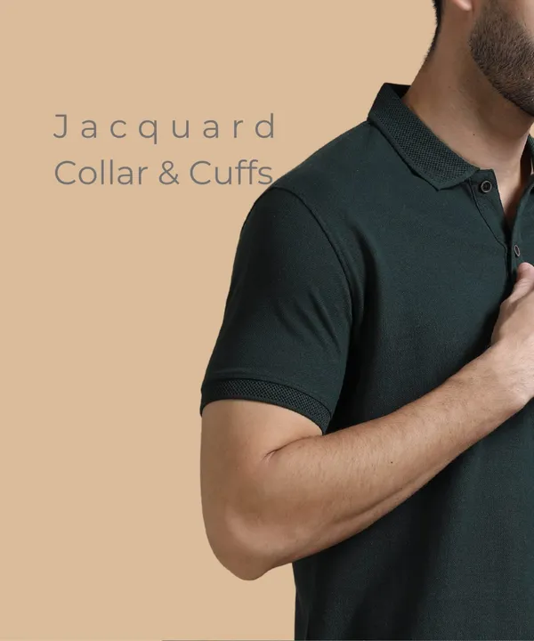 Men's_Forest_Green_Sustainable_Jacquard_Polo_T-Shirt__