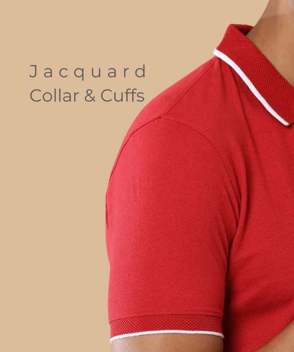 Men's_Heather_Red_Sustainable_Jacquard_Polo_T-Shirt