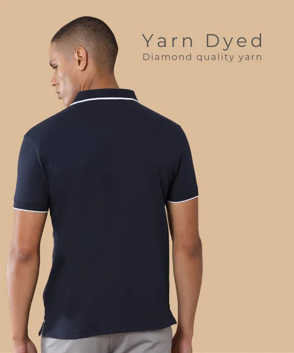 Men's_Midnight_Navy_Sustainable_Jacquard_Polo_T-Shirt
